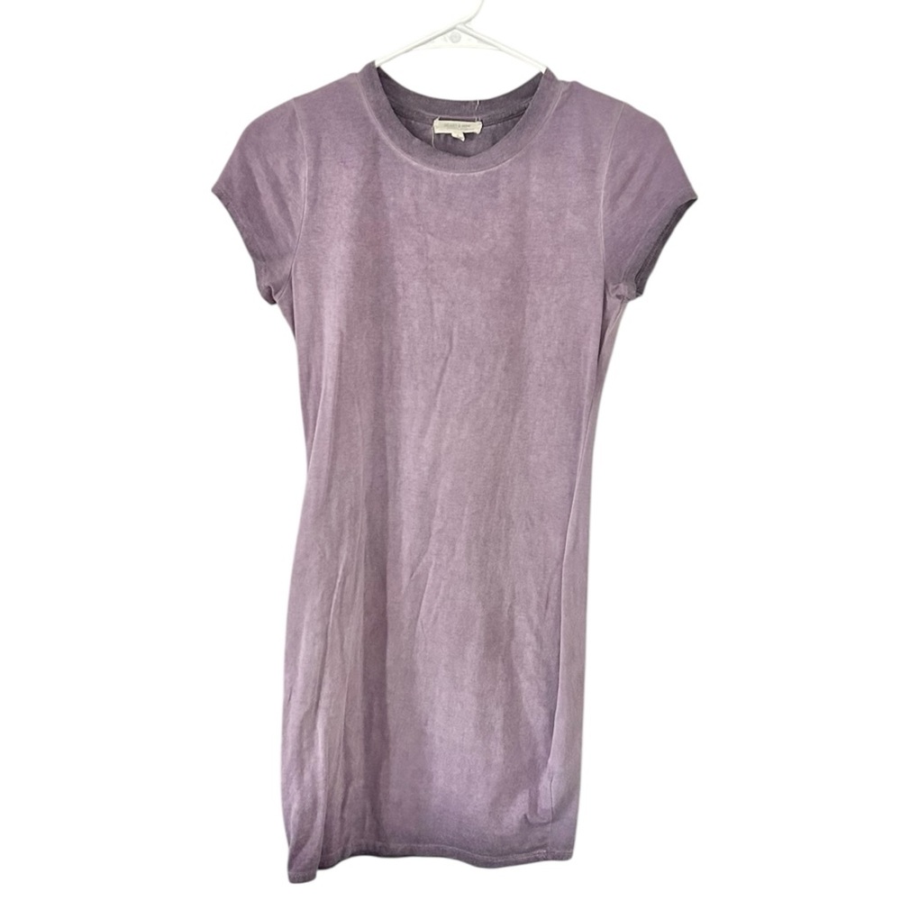Heart & Hips Purple Acid Wash T-Shirt Dress